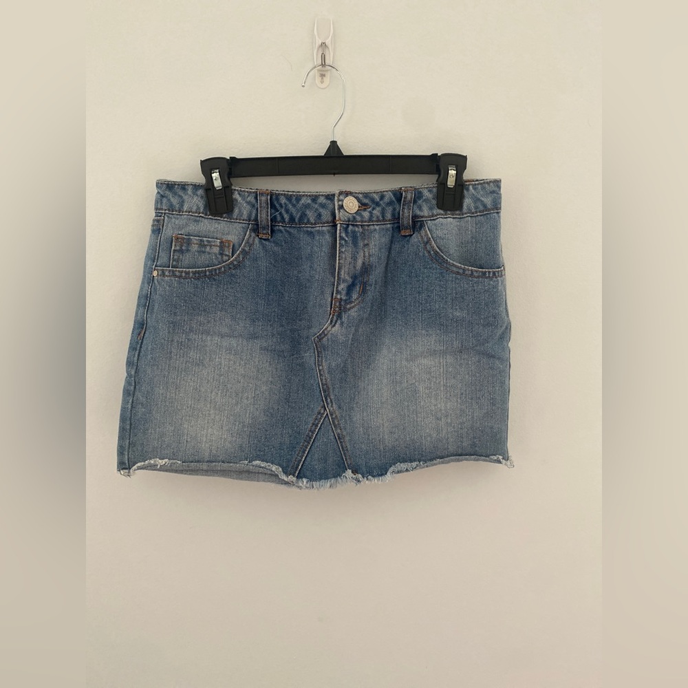 Denim mini skirt